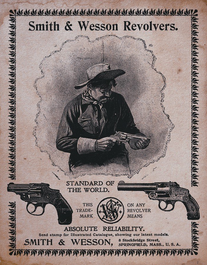 Plechová ceduľa - Smith & Wesson Revolvers