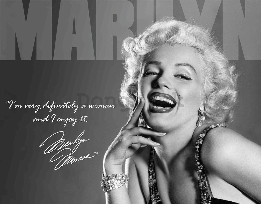 Plechová ceduľa - Marilyn Monroe (Definately)