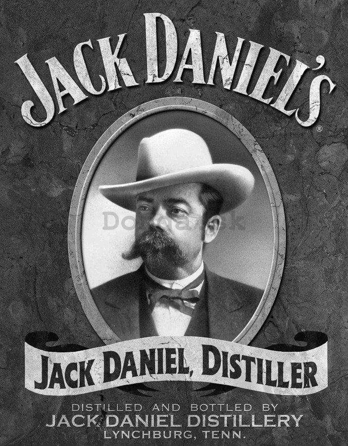 Plechová ceduľa - Jack Daniel's (portrét)