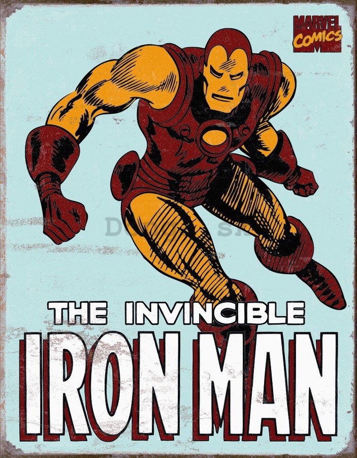 Plechová ceduľa - Iron man (marvel comics)