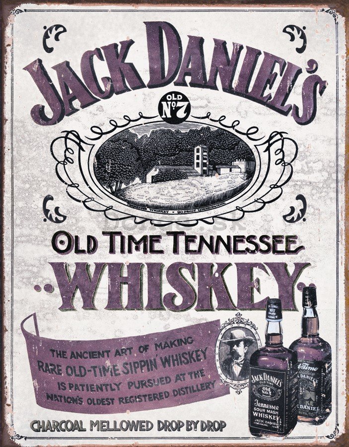 Plechová ceduľa - Jack Daniels (Retro Whiskey)