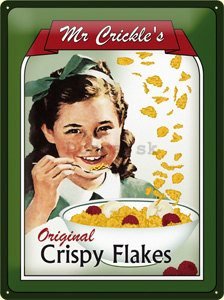 Plechová ceduľa – Original Crispy Flakes