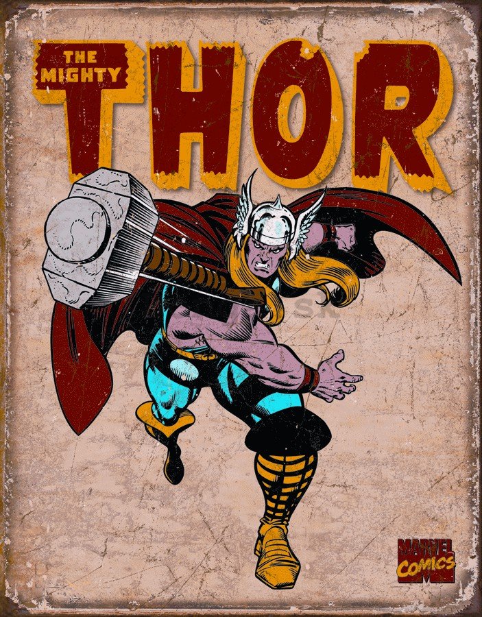 Plechová ceduľa - The Mighty Thor