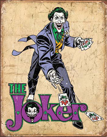 Plechová ceduľa - The Joker