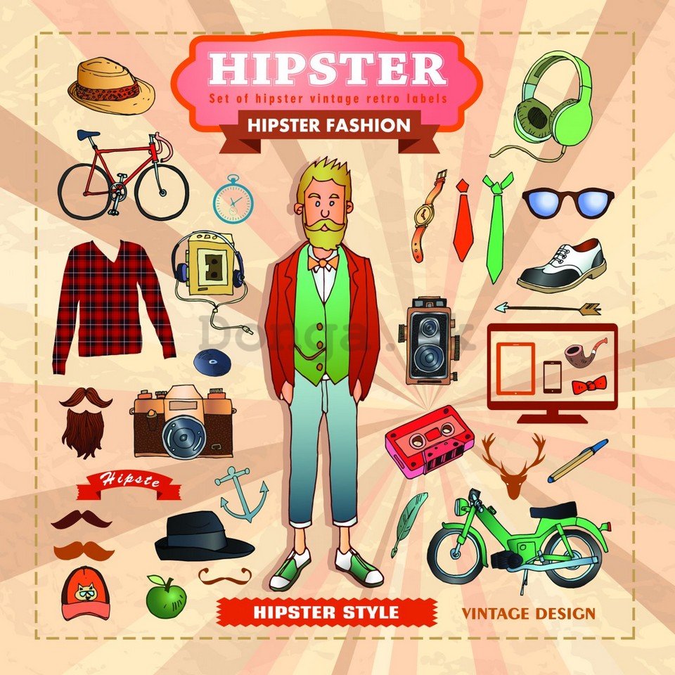 Retro doska - Hipster Fashion
