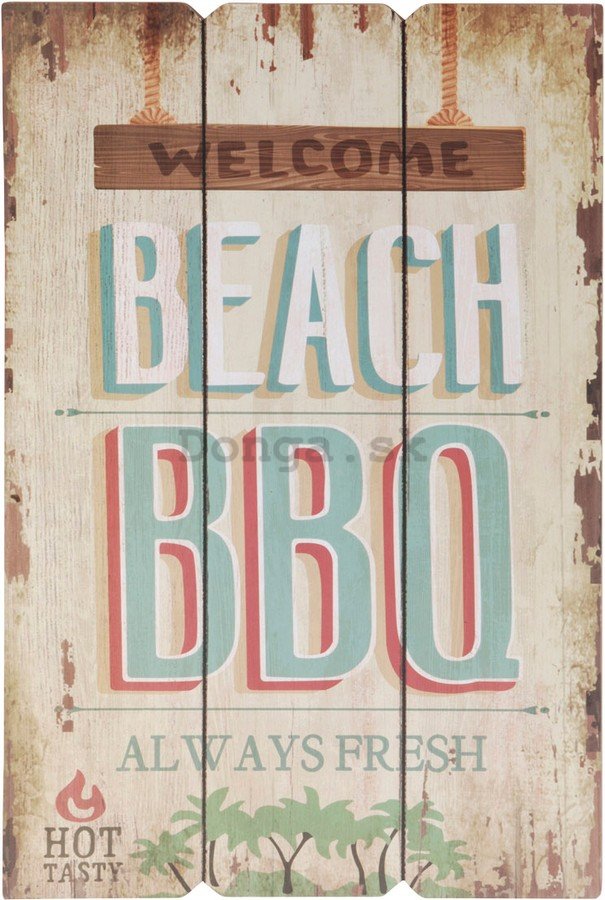 Retro doska – Welcome Beach BBQ