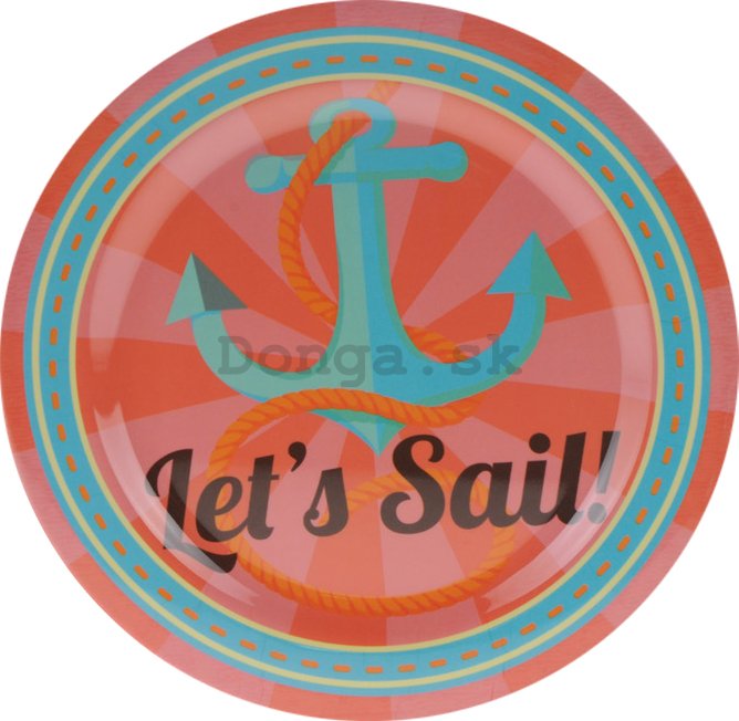 Retro tanier veľký - Let's Sail!