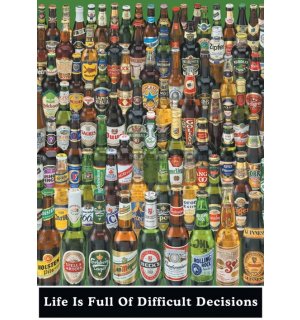Plagát - Life Is Full Of Difficult Decisions