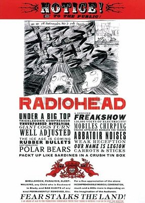 Plagát - Radiohead (Fear)
