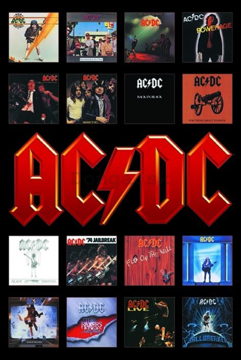 Plagát - AC-DC Album Covers