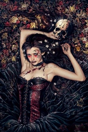 Plagát - Skull girl