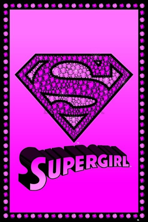 Plagát - Supergirl Bling pink