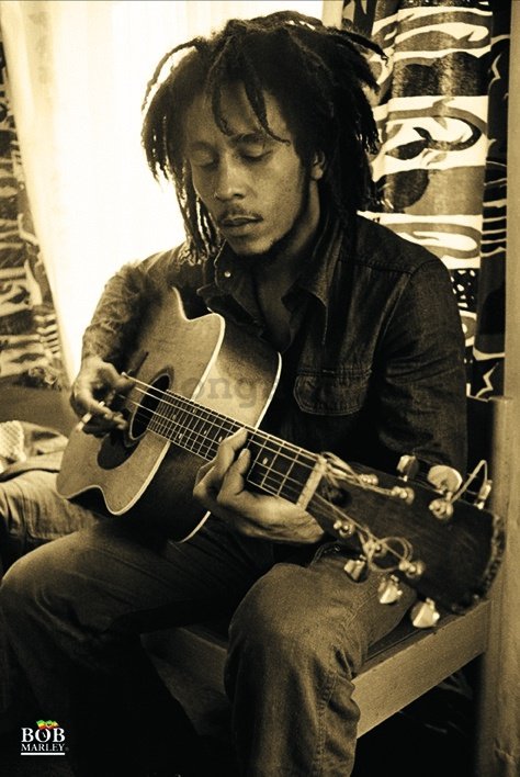 Plagát - Bob Marley (Sepia)
