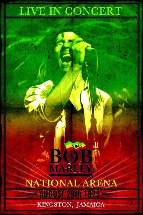 Plagát - Bob Marley Concert (1)