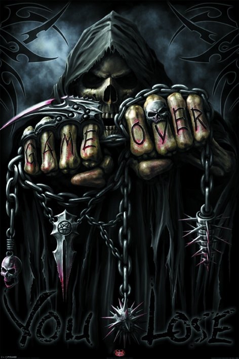 Plagát - Game Over Reaper (Spiral)