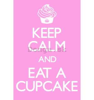 Plagát - Keep Calm (Cupcake)
