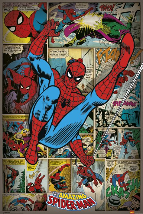Plagát - Marvel Comics (Spider-Man Retro)