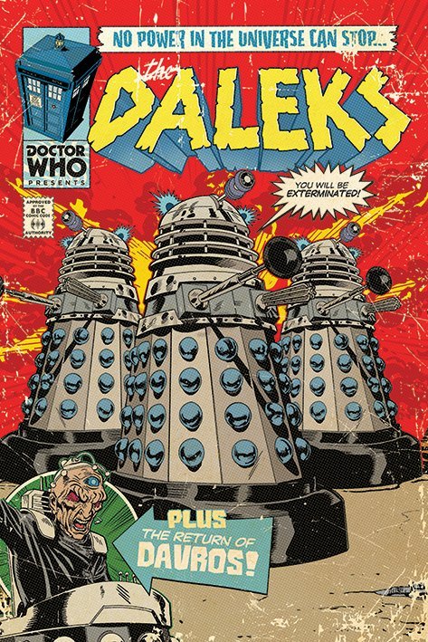 Plagát - Doctor Who (Daleks - Comics)