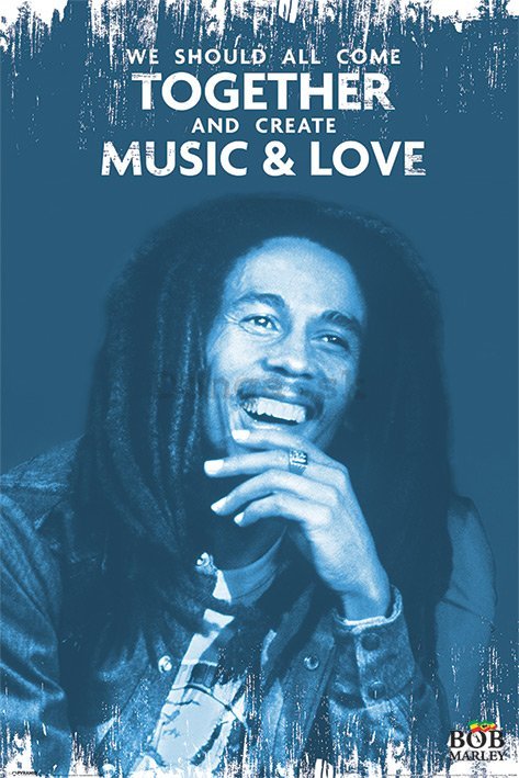 Plagát - Bob Marley (Music & Love)