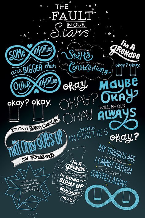 Plagát - The Fault in our Stars (Typografia)