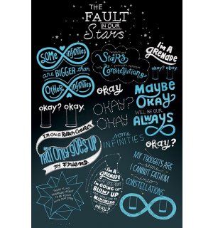 Plagát - The Fault in our Stars (Typografia)