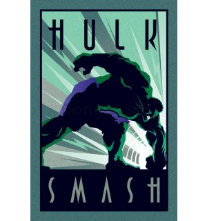 Plagát - Hulk (Art Deco)