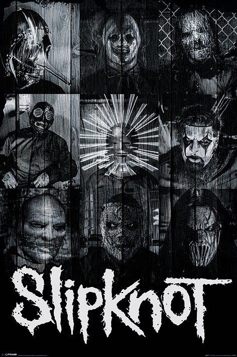 Plagát - Slipknot (masky 2)
