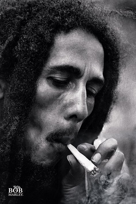Plagát - Bob Marley (smoke)