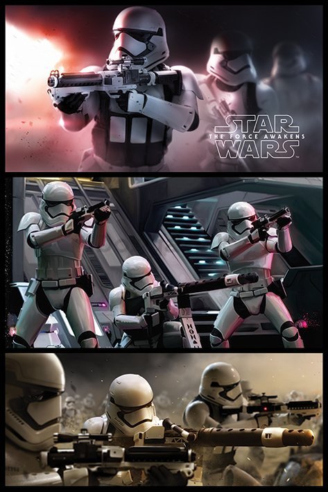 Plagát - Star Wars VII (Stormtrooper panel)