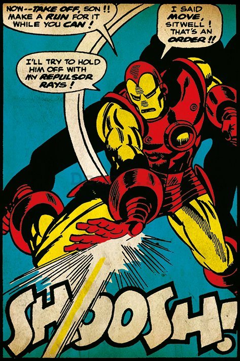 Plagát - Iron Man (Snoosh!)