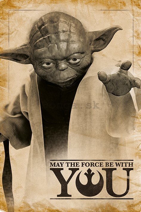 Plagát - Star Wars (May the Force be With You)