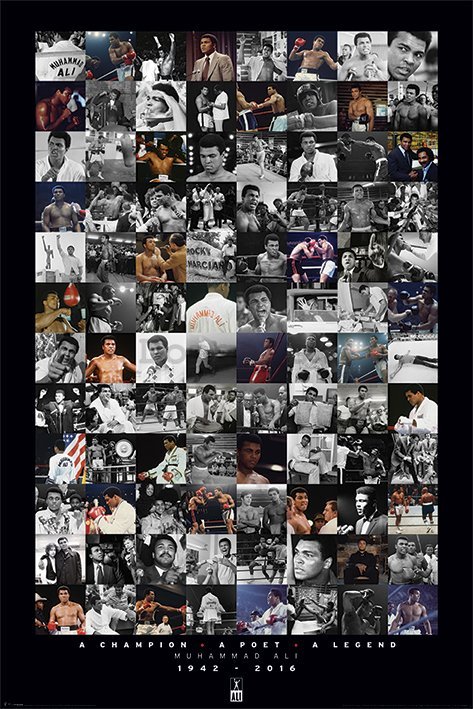 Plagát - Muhammad Ali (koláž)