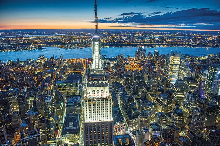 Plagát - Empire State Building, Jason Hawkes