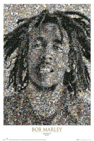 Plagát - Bob Marley mosaic (2)
