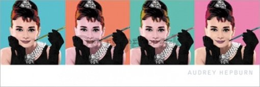 Plagát - Audrey Hepburn pop art