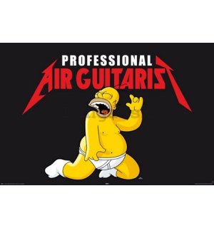 Plagát - Simpsons air guitarist