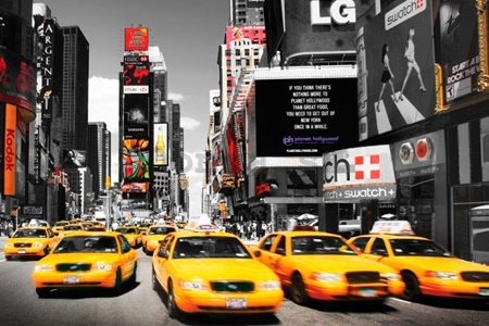 Plagát - Žlté taxi, Times Square (4)