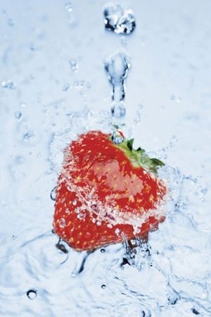 Plagát - Strawberry on ice