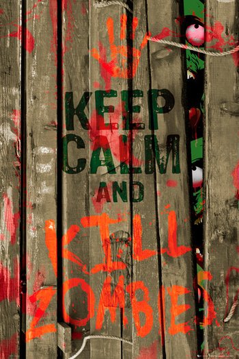 Plagát - Keep Calm nad Kill Zombies