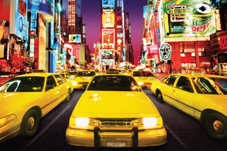 Plagát - New York Taxi (Times Square)