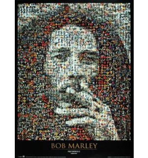 Plagát - Bob Marley mosaic