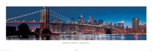Plagát - New York Brooklyn Bridge (1)