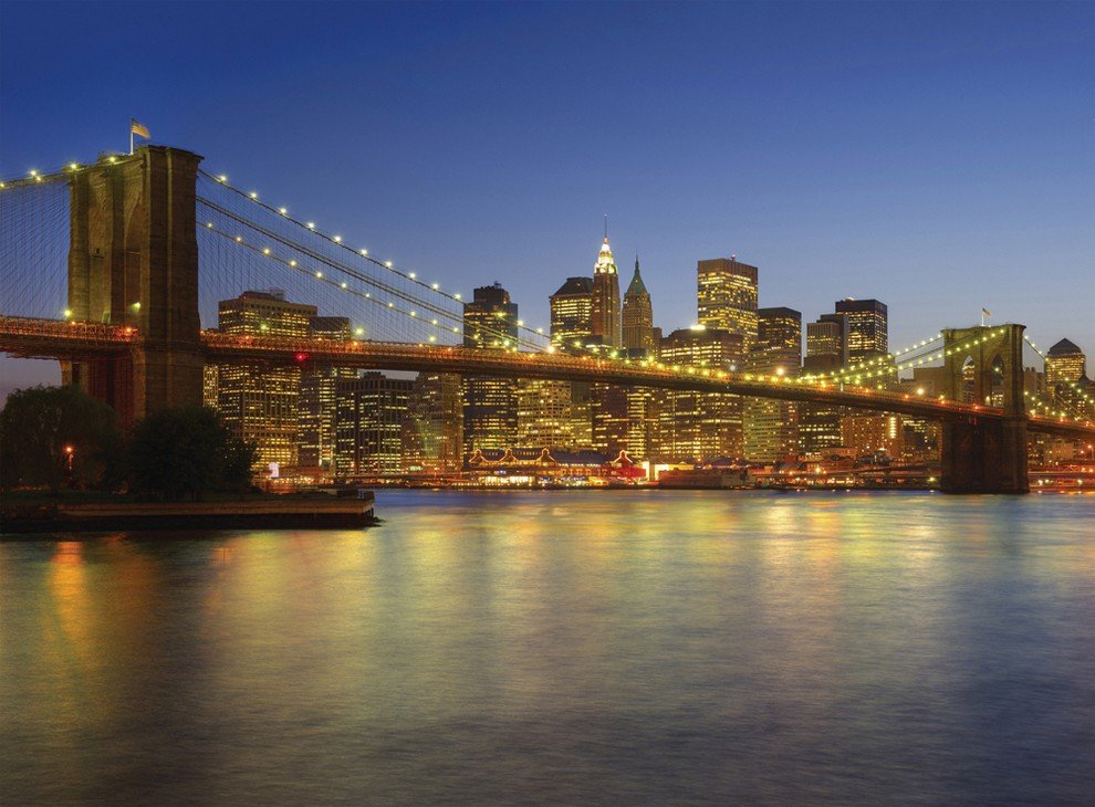 Fototapeta: Brooklyn Bridge (farebný) - 232x315 cm