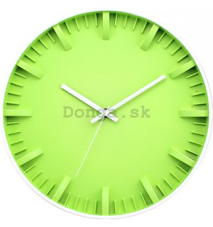 Nástenné hodiny: Zelená - 30 cm