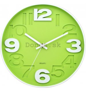 Nástenné hodiny: Zelená (2) - 30 cm