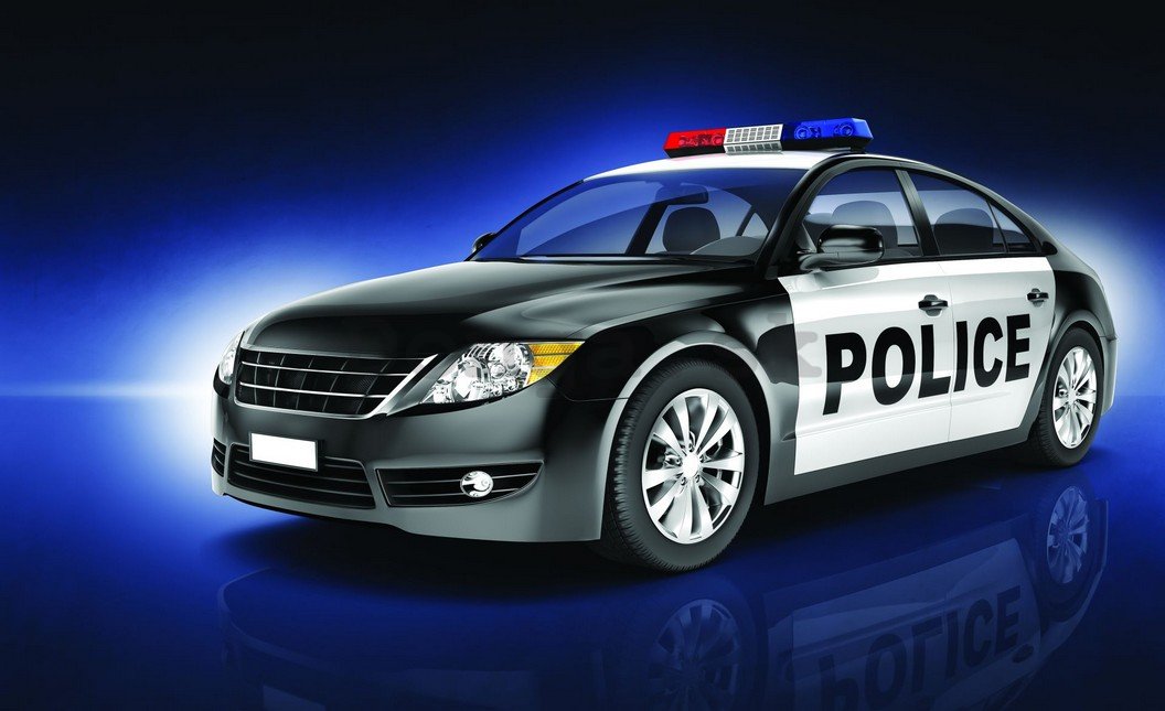 Fototapeta: Policajné auto (1) - 254x368 cm