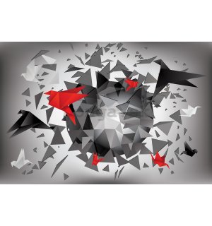 Fototapeta: Origami abstrakcie (1) - 254x368 cm