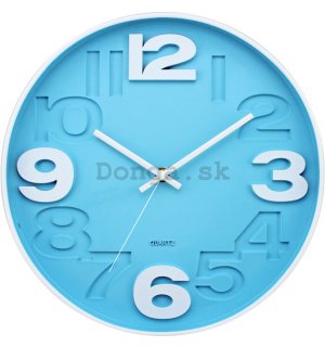 Nástenné hodiny: Tyrkysová - 30 cm