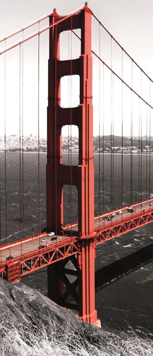 Fototapeta samolepiace: Golden Gate Bridge - 211x91 cm