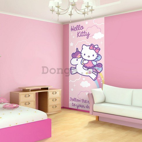 Fototapeta: Hello Kitty (dúha) - 211x91 cm